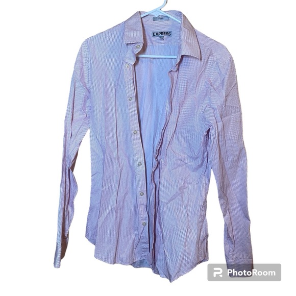 Express Bundle Fitted Button Up Men’s Long Sleeve Shirt Size Large - Picture 1 of 6